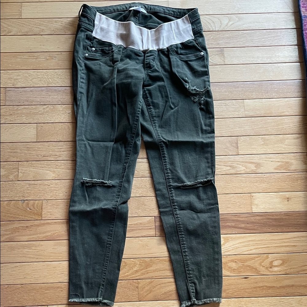 Motherhood Olive Maternity Jeggings